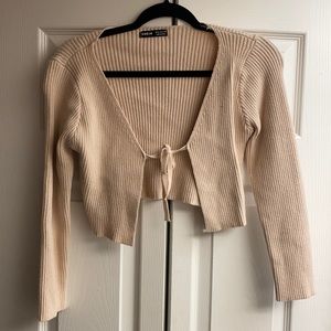Open front sweater
